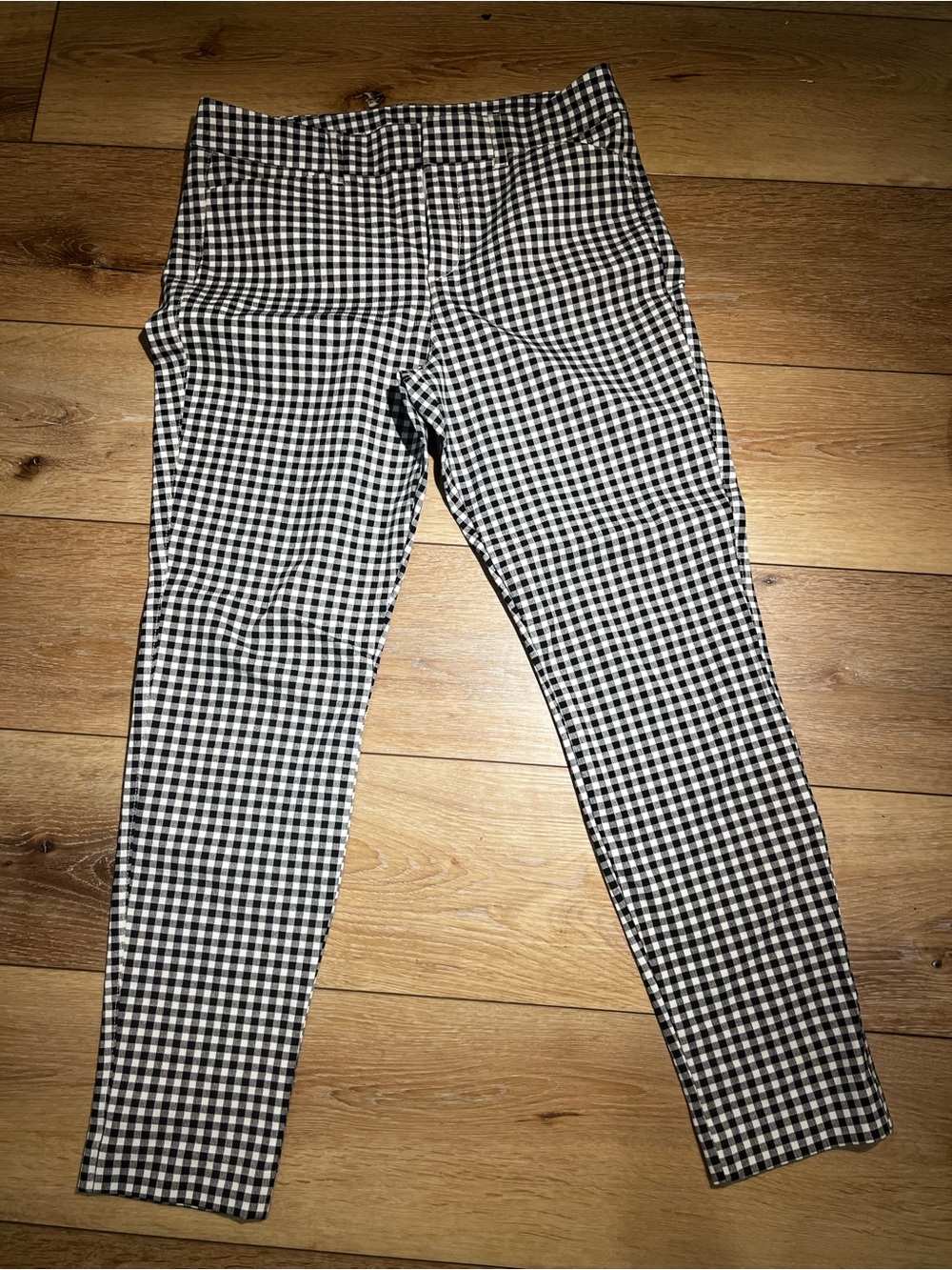 Old Navy Black and White Gingham Kids Leggings
